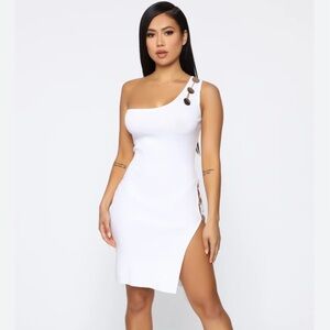Fashion Nova White Mini Dress
